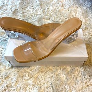 Clear shein heels